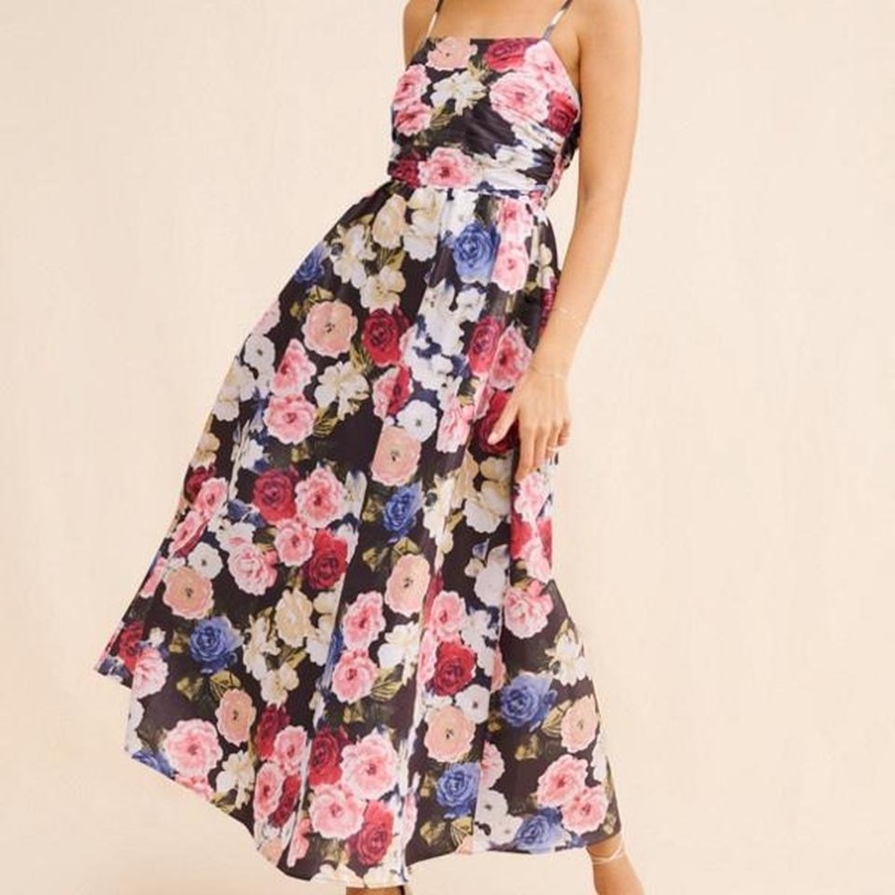 Floral Maxi Dress Women's Size XL If By Sea Formal Evening‎ Wedding Guest Prom